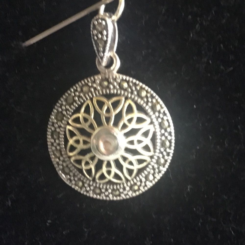Sterling Silver Marcasite Pendant